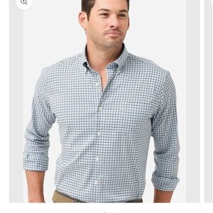 PETER MILLAR MEN'S JAMESON CROWN LITE COTTON-BLEND SPORT SHIRT Size XXL